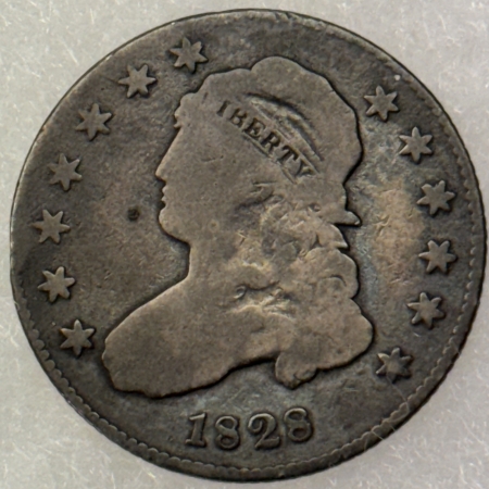 Capped Bust Quarters 1828 CAPPED BUST QUARTER – PLEASING CIRCULATED EXAMPLE!