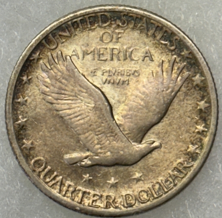 New Store Items 1924-S STANDING LIBERTY QUARTER – HIGH GRADE EXAMPLE BUT THOROUGHLY CLEANED