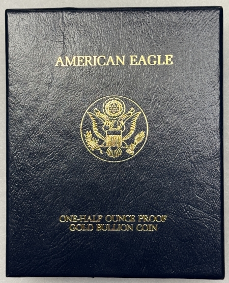 American Gold Eagles, Buffaloes, & Liberty Series 2001-W $25 1/2 OZ PROOF AMERICAN GOLD EAGLE – GEM PROOF, ORIGINAL MINT PACKAGING