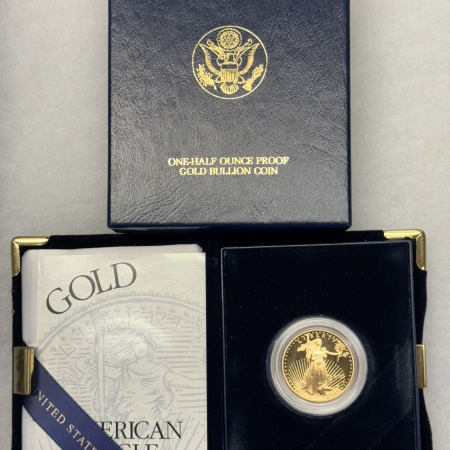 American Gold Eagles, Buffaloes, & Liberty Series 2001-W $25 1/2 OZ PROOF AMERICAN GOLD EAGLE – GEM PROOF, ORIGINAL MINT PACKAGING