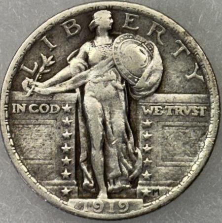 New Store Items 1919 STANDING LIBERTY QUARTER – HIGH GRADE CIRCULATED EXAMPLE!