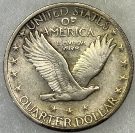 New Store Items 1924 STANDING LIBERTY QUARTER – ORIGINAL HIGH GRADE EXAMPLE WITH LUSTER!