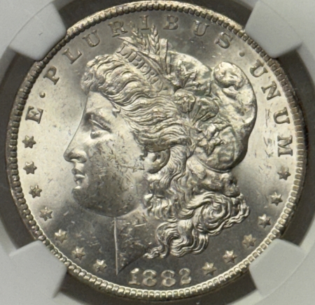 Morgan Dollars 1882-CC $1 MORGAN DOLLAR – NGC MS-63, CARSON CITY!