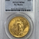 $20 1908 $20 ST GAUDENS GOLD DOUBLE EAGLE, NO MOTTO – PCGS MS-66