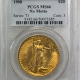 $20 1908 $20 ST GAUDENS GOLD DOUBLE EAGLE, NO MOTTO – PCGS MS-66