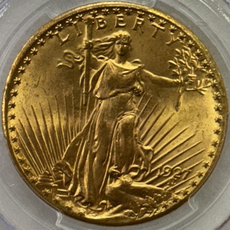 $20 1927 $20 ST GAUDENS GOLD DOUBLE EAGLE – PCGS MS-66