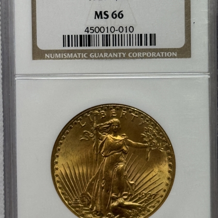 $20 1927 $20 ST GAUDENS GOLD DOUBLE EAGLE – NGC MS-66