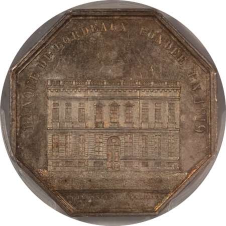 New Certified Coins “1819” FRANCE JETON, CARDE-1233 PROUE – PCGS MS-63, PRETY LARGE FORMAT!