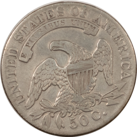 Early Halves 1833 CAPPED BUST HALF DOLLAR – STRONG DETAILS BUT CLEANED!