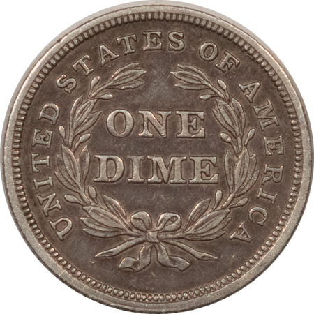 Liberty Seated Dimes 1837 SEATED LIBERTY DIME, LARGE DATE – HIGH GRADE CIRCULATED EXAMPLE!