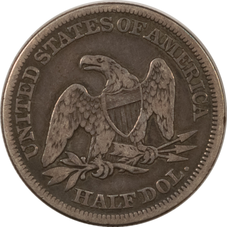 Liberty Seated Halves 1859 SEATED LIBERTY HALF DOLLAR – PLEASING CIRCULATED EXAMPLE!