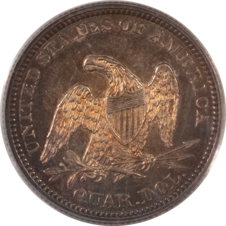 Liberty Seated Quarters 1862 SEATED LIBERTY QUARTER – PCGS MS-63, CHOICE AND PRETTY!