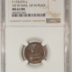 Civil War & Hard Times 1863 NY NY F-630BB-7A MONKS METAL SIGNS CIVIL WAR STORE CARD NGC MS-62 BN SCARCE