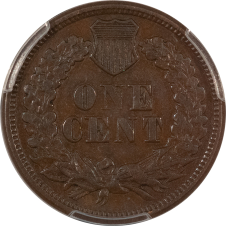 Indian 1877 INDIAN CENT – PCGS AU-50 BN, SUPER ORIGINAL AND KEY-DATE!