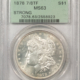 Liberty Seated Dollars 1860-O LIBERTY SEATED DOLLAR – PCGS AU-53, FRESH LUSTROUS & REALLY NICE!