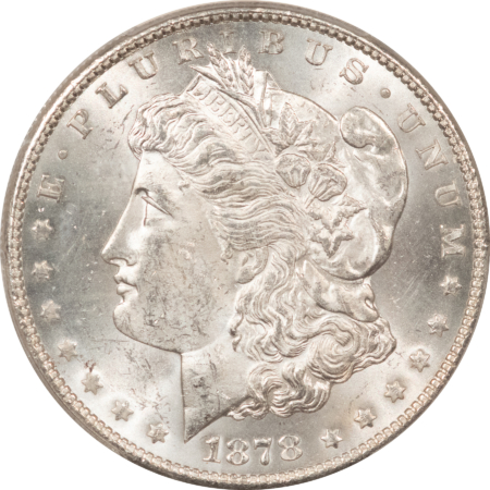 Morgan Dollars 1878-S $1 MORGAN DOLLAR, VAM-84 – PCGS MS-63, BLAST WHITE!