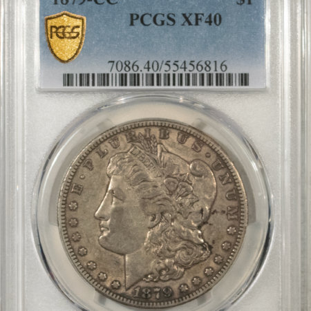 Morgan Dollars 1879-CC $1 MORGAN DOLLAR – PCGS XF-40, NICE ORIGINAL! CARSON CITY!