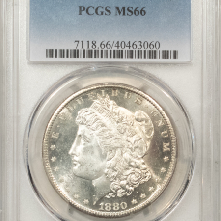 Morgan Dollars 1880-S $1 MORGAN DOLLAR – PCGS MS-66, FROSTY WHITE & NICE!