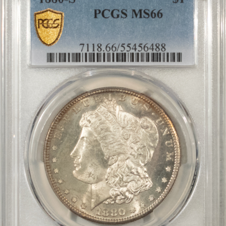 Morgan Dollars 1880-S $1 MORGAN DOLLAR – PCGS MS-66, FRESH & PREMIUM QUALITY!