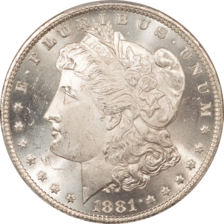 CAC Approved Coins 1881-CC $1 MORGAN DOLLAR PCGS MS-64 CAC, BLAST WHITE, PQ, CARSON CITY!