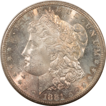 Morgan Dollars 1881-S $1 MORGAN DOLLAR – FRESH PRETTY BRILLIANT UNCIRCULATED W/ DMPL REVERSE!