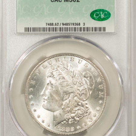 New Store Items 1882 MORGAN DOLLAR, CACG MS-62, BLAST-WHITE & PQ! CAC!