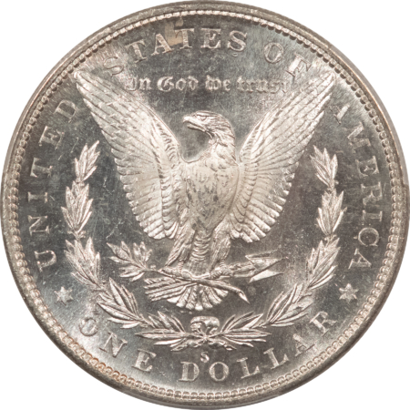 Morgan Dollars 1882-S $1 MORGAN DOLLAR – PCGS MS-63 PL, PROOFLIKE WHITE, NICE MIRRORS!