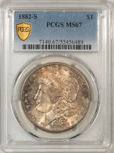 Morgan Dollars 1882-S $1 MORGAN DOLLAR – PCGS MS-67, SUPERB!