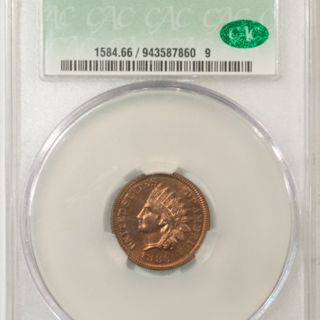 CAC Approved Coins 1883 PROOF INDIAN CENT – CACG PR-66 RB, PRISTINE AND PREMIUM QUALITY! CAC!