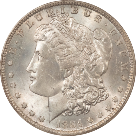 Morgan Dollars 1884-O $1 MORGAN DOLLAR – UNCIRCULATED IN VINTAGE HOLDER HALLMARK GRADING HOLDER