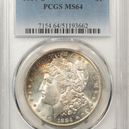 Morgan Dollars 1884-O $1 MORGAN DOLLAR – PCGS MS-64, PRETTY!