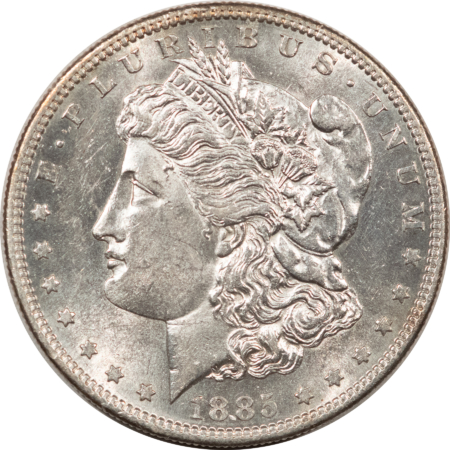 Morgan Dollars 1885-S $1 MORGAN DOLLAR – FLASHY, HIGH GRADE NEARLY UNCIRCULATED LOOKS CHOICE!