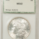 Morgan Dollars 1887 $1 MORGAN DOLLAR – UNCIRCULATED IN VINTAGE HOLDER HALLMARK GRADING HOLDER