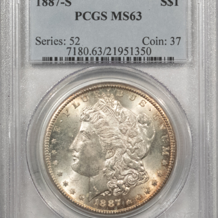 New Store Items 1887-S $1 MORGAN DOLLAR – PCGS MS-63, FRESH & CHOICE!