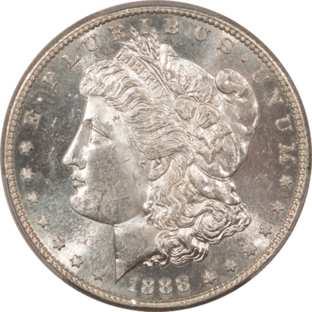 Morgan Dollars 1888-S $1 MORGAN DOLLAR – PCGS MS-63 PL, REALLY SCARCE IN PROOFLIKE!