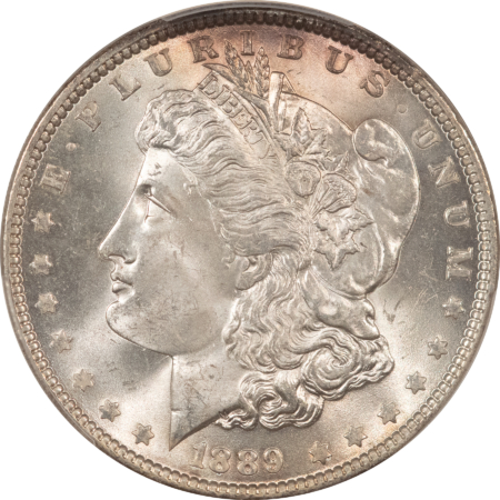 Morgan Dollars 1889 $1 MORGAN DOLLAR – PCGS MS-65, WHITE PREMIUM QUALITY GEM!