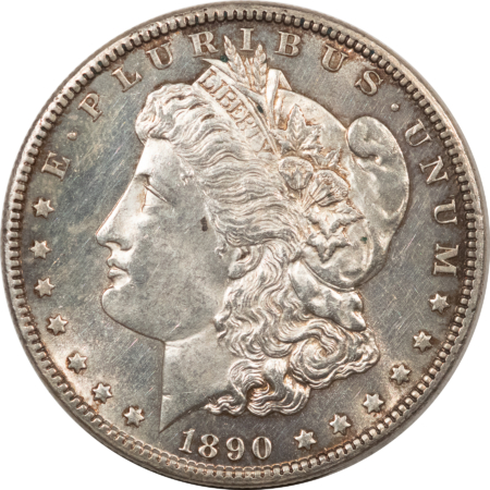 Morgan Dollars 1890-CC $1 MORGAN DOLLAR PROOFLIKE UNCIRCULATED BUT LIGHT HAIRLINES, CARSON CITY