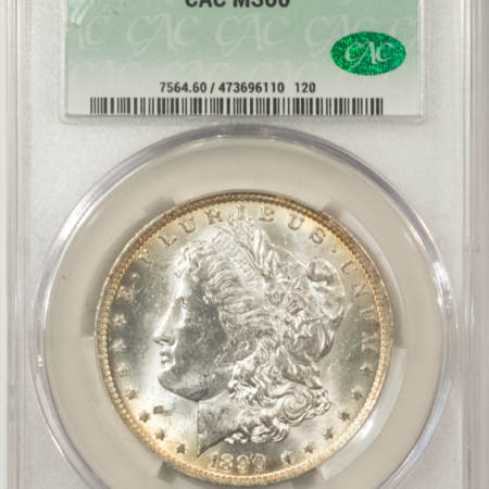 CAC Approved Coins 1890-O $1 MORGAN DOLLAR – CACG MS-60, CAC! FLASHY WHITE!