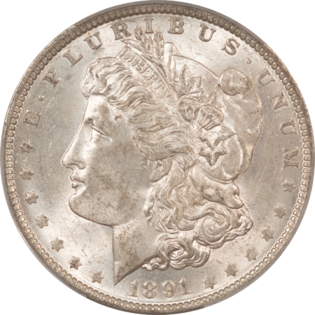 CAC Approved Coins 1891-O $1 MORGAN DOLLAR – CACG AU-58, CAC! ORIGINAL & LOOKS UNCIRCULATED