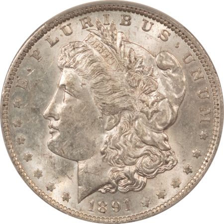 CAC Approved Coins 1891-O $1 MORGAN DOLLAR – CACG AU-58, CAC! FRESH & LOOKS UNCIRCULATED