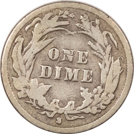 Barber Dimes 1892-S BARBER DIME – CLEANED, CIRCULATED!