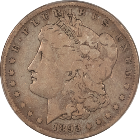 Morgan Dollars 1893-S $1 MORGAN DOLLAR – PCGS VG-8, KEY-DATE!