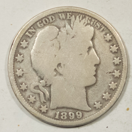 Barber Halves 1894-O 1898-O 1899 BARBER HALF DOLLARS LOT/3 – LOWER-GRADE CIRC W/ MINOR ISSUES!