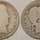 Barber Quarters 1894 1894-O 1894-S BARBER QUARTERS, LOT/3 – CIRCULATED, 1894-P VERY LOW GRADE!