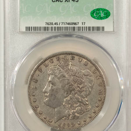 CAC Approved Coins 1895-O $1 MORGAN DOLLAR – CACG XF-45, PREMIUM QUALITY, FRESH & CAC!