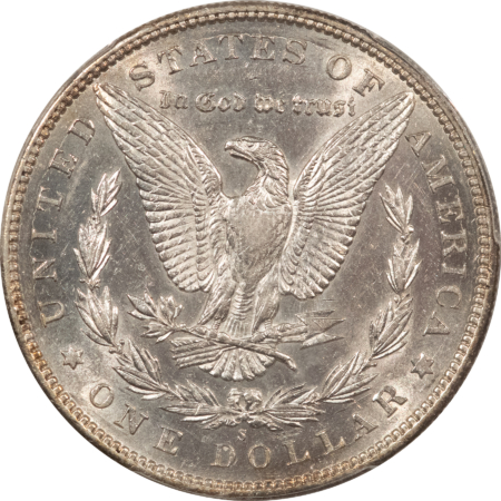 Morgan Dollars 1895-S $1 MORGAN DOLLAR – PCGS AU-55, BLAST WHITE! KEY-DATE!