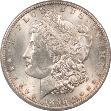 Morgan Dollars 1896-S $1 MORGAN DOLLAR – PCGS MS-63, WHITE & FRESH! TOUGH DATE!