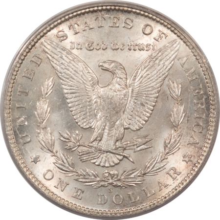 Morgan Dollars 1896-S $1 MORGAN DOLLAR – PCGS MS-63, WHITE & FRESH! TOUGH DATE!