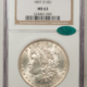 Morgan Dollars 1896-S $1 MORGAN DOLLAR – PCGS MS-63, WHITE & FRESH! TOUGH DATE!