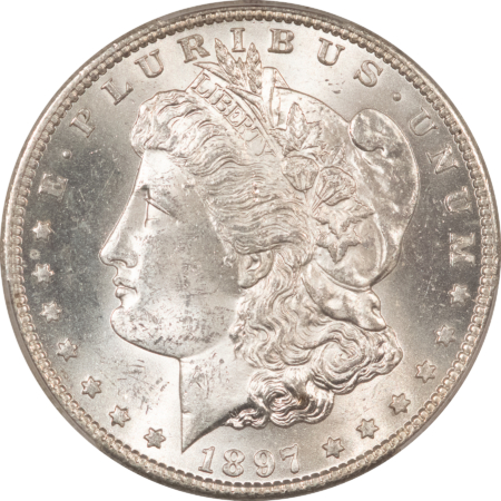 Morgan Dollars 1897-S $1 MORGAN DOLLAR – PCGS MS-63 BLAST WHITE